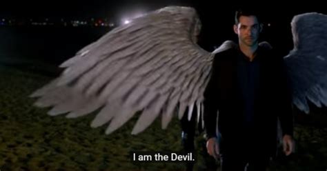 lucifer shows chloe his face.